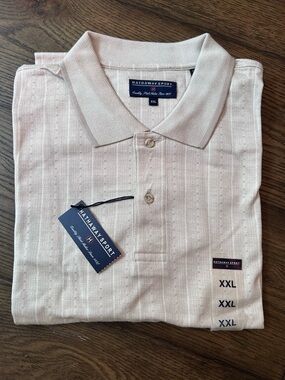 Hathaway Sport XXL Beige cotton polo - NWT!